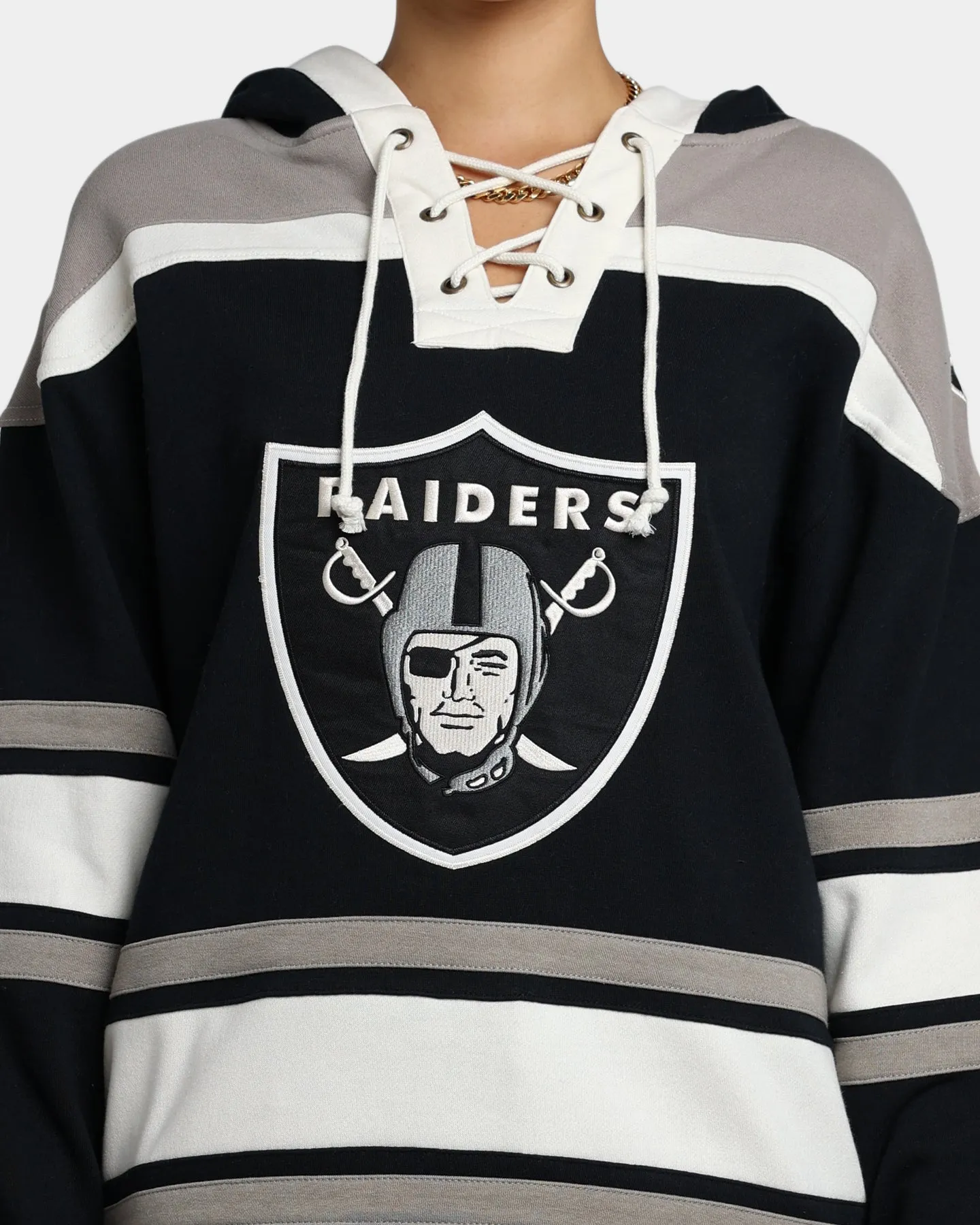 47 Brand Las Vegas Raiders Superior Lacer Hoodie Jet Black/Grey