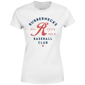 Akron Rubbernecks - Ohio - Vintage Defunct Baseball Teams - Women's T-Shirt