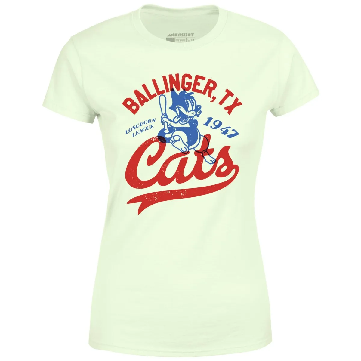 Ballinger Cats - Texas - Vintage Defunct Baseball Teams - Women's T-Shirt