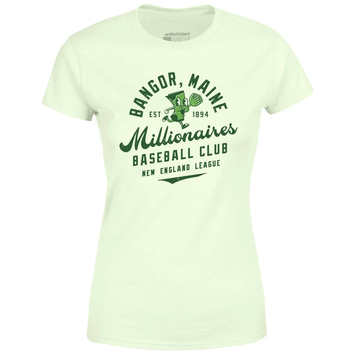 Bangor Millionaires - Maine - Vintage Defunct Baseball Teams - Women's T-Shirt