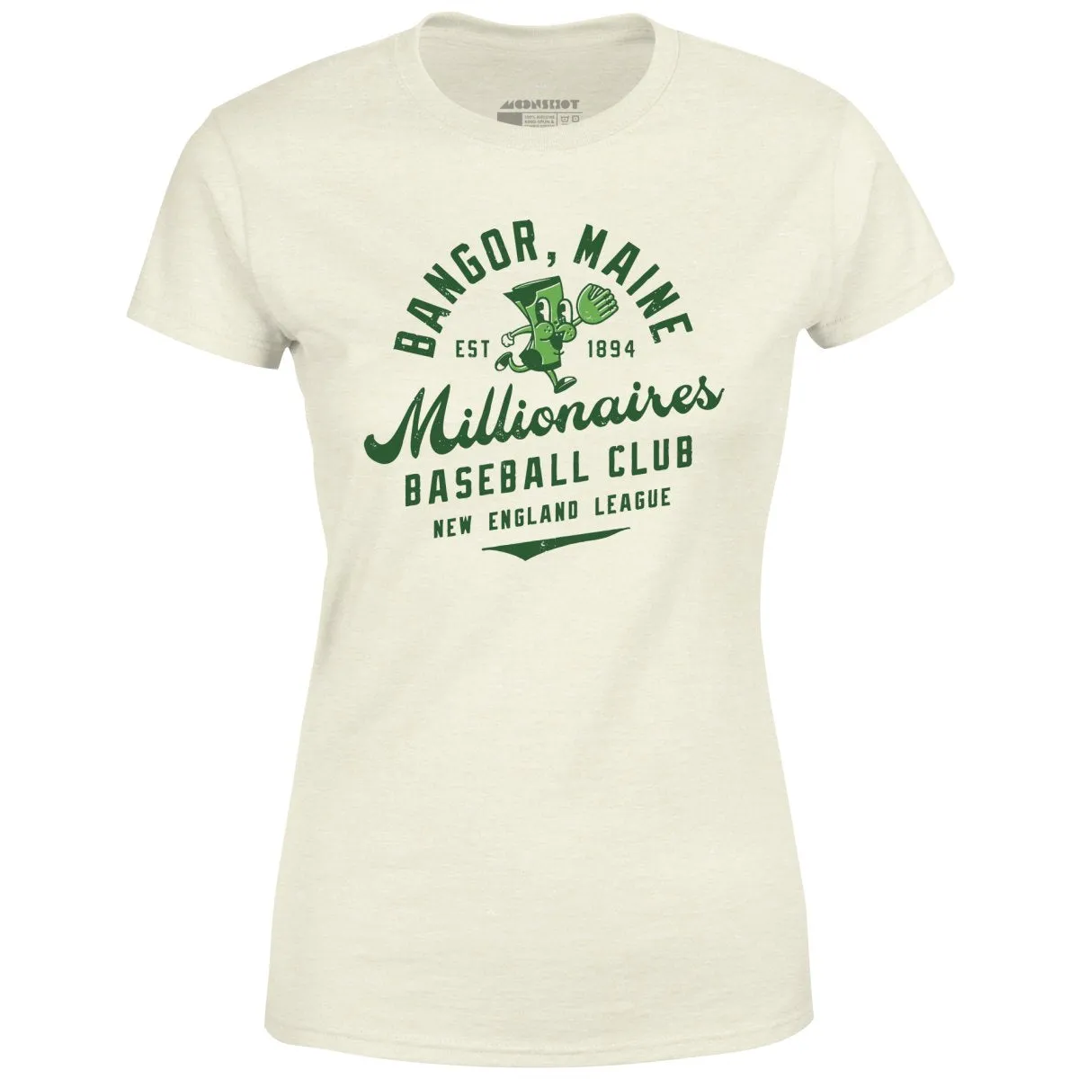 Bangor Millionaires - Maine - Vintage Defunct Baseball Teams - Women's T-Shirt