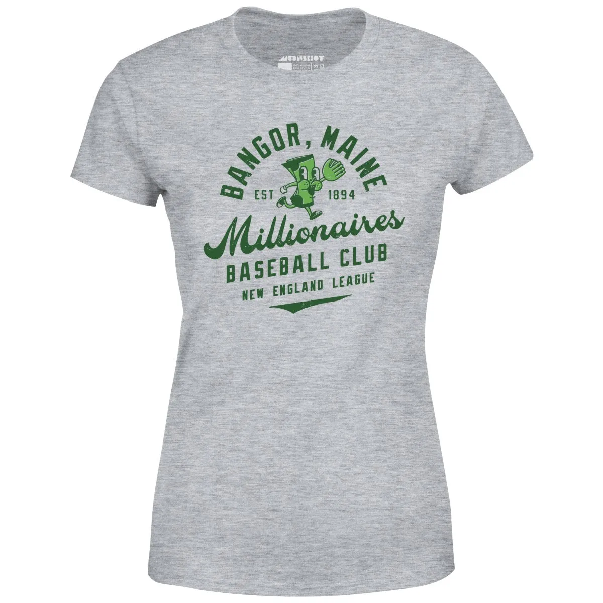 Bangor Millionaires - Maine - Vintage Defunct Baseball Teams - Women's T-Shirt