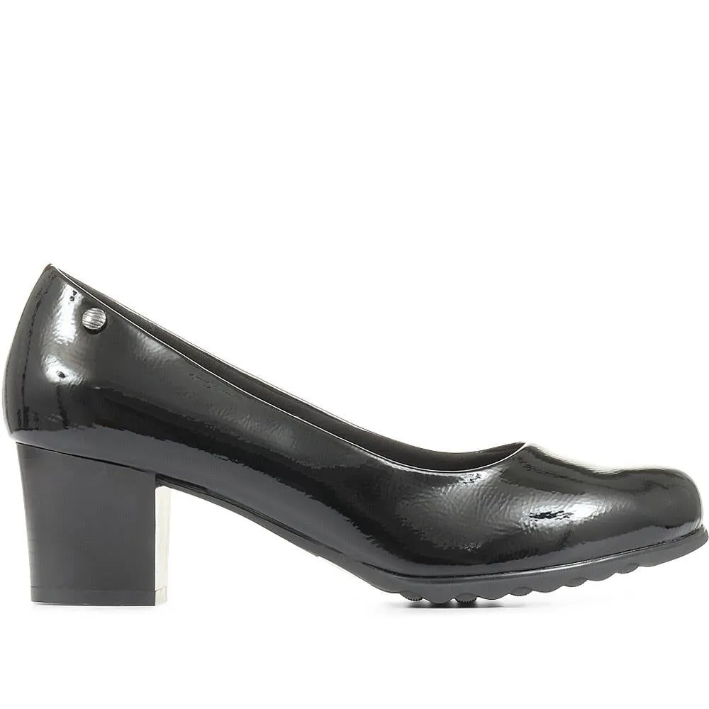 Block Heeled Court Shoes - WK34007 / 320 511