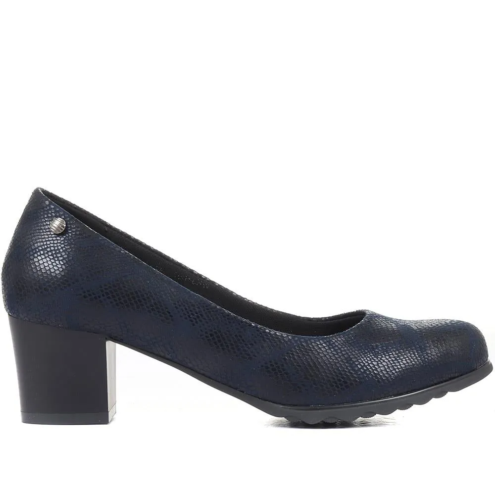 Block Heeled Court Shoes - WK34007 / 320 511