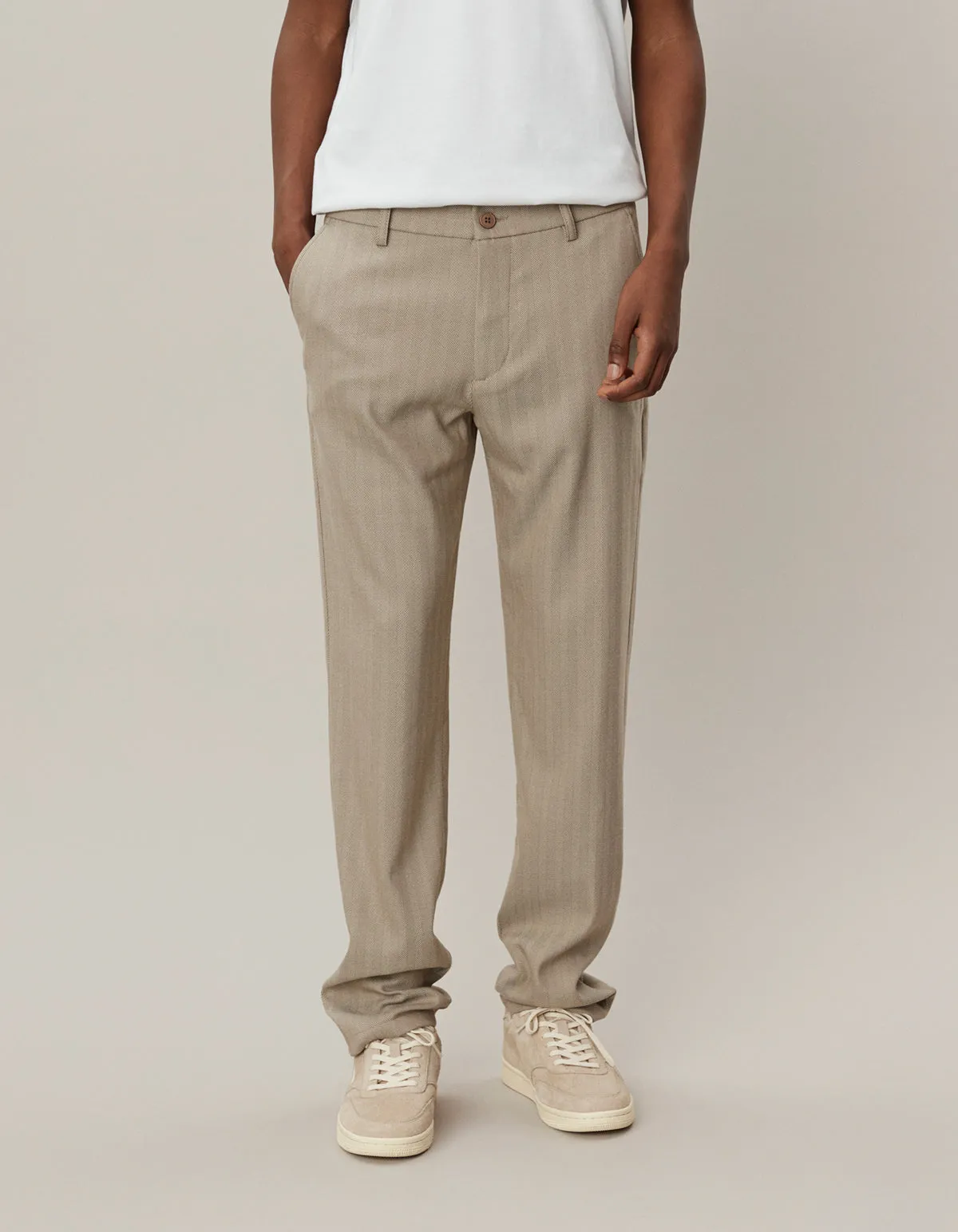 Como Reg Herringbone Suit Pants