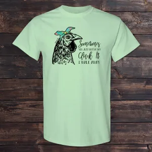 Daydream Tees Cluck It! Mint Green