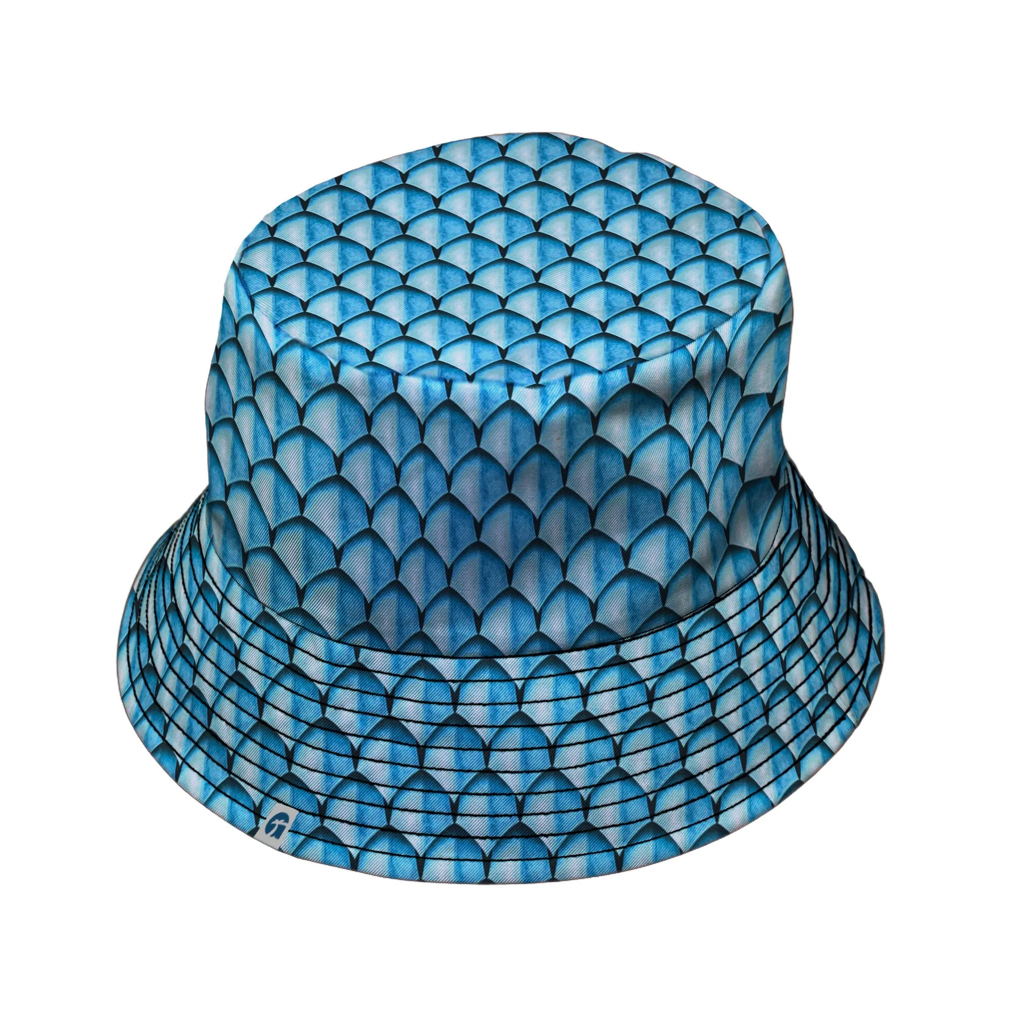 Dragon Scales Blue Dnd Bucket Hat