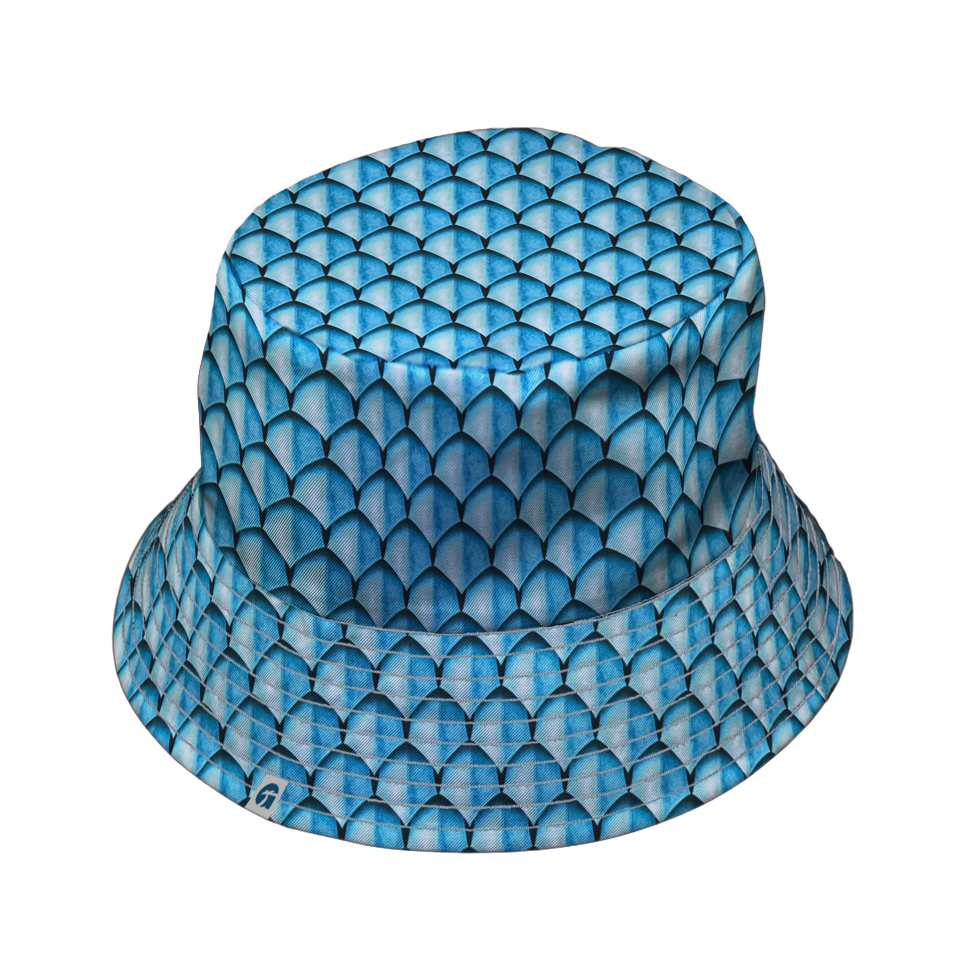 Dragon Scales Blue Dnd Bucket Hat