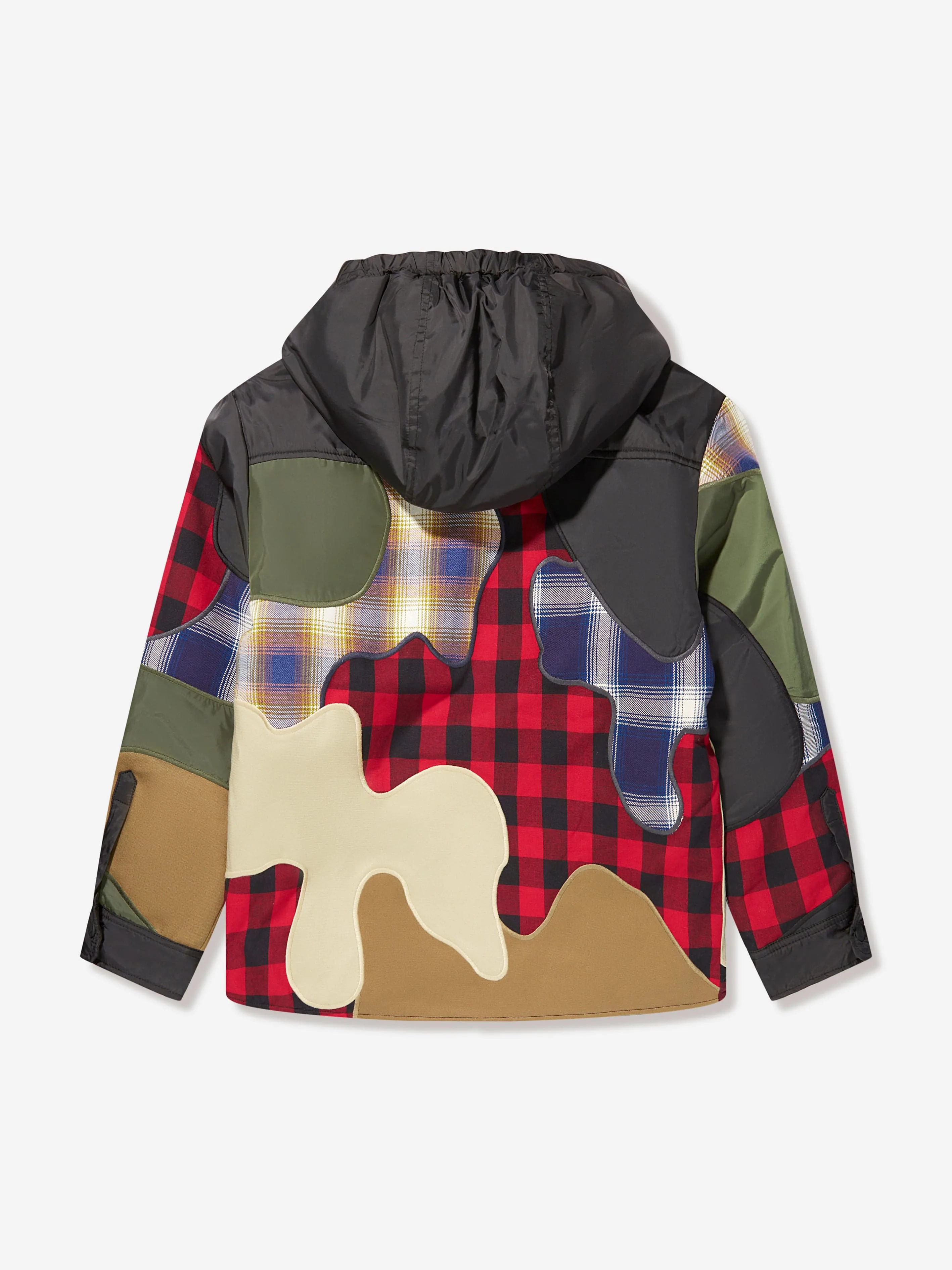 Dsquared2 Boys Checked Camo Contrast Over Jacket