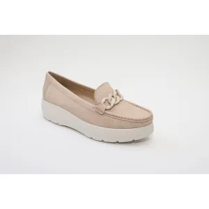 Elevate Your Sole 50606 Locanda Ladies Nude Leather Loafers