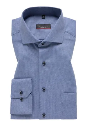 Eterna Ocean Blue Formal Shirt Blue