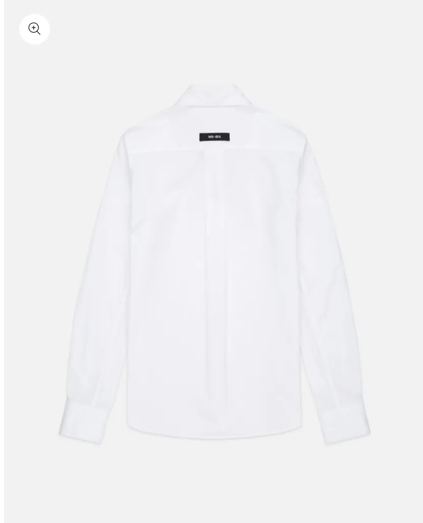 Fitted Collared Shirt in Bright White