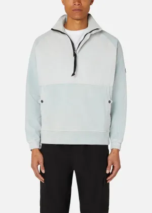 GD HALF ZIP SWEAT LIGHT BLUE