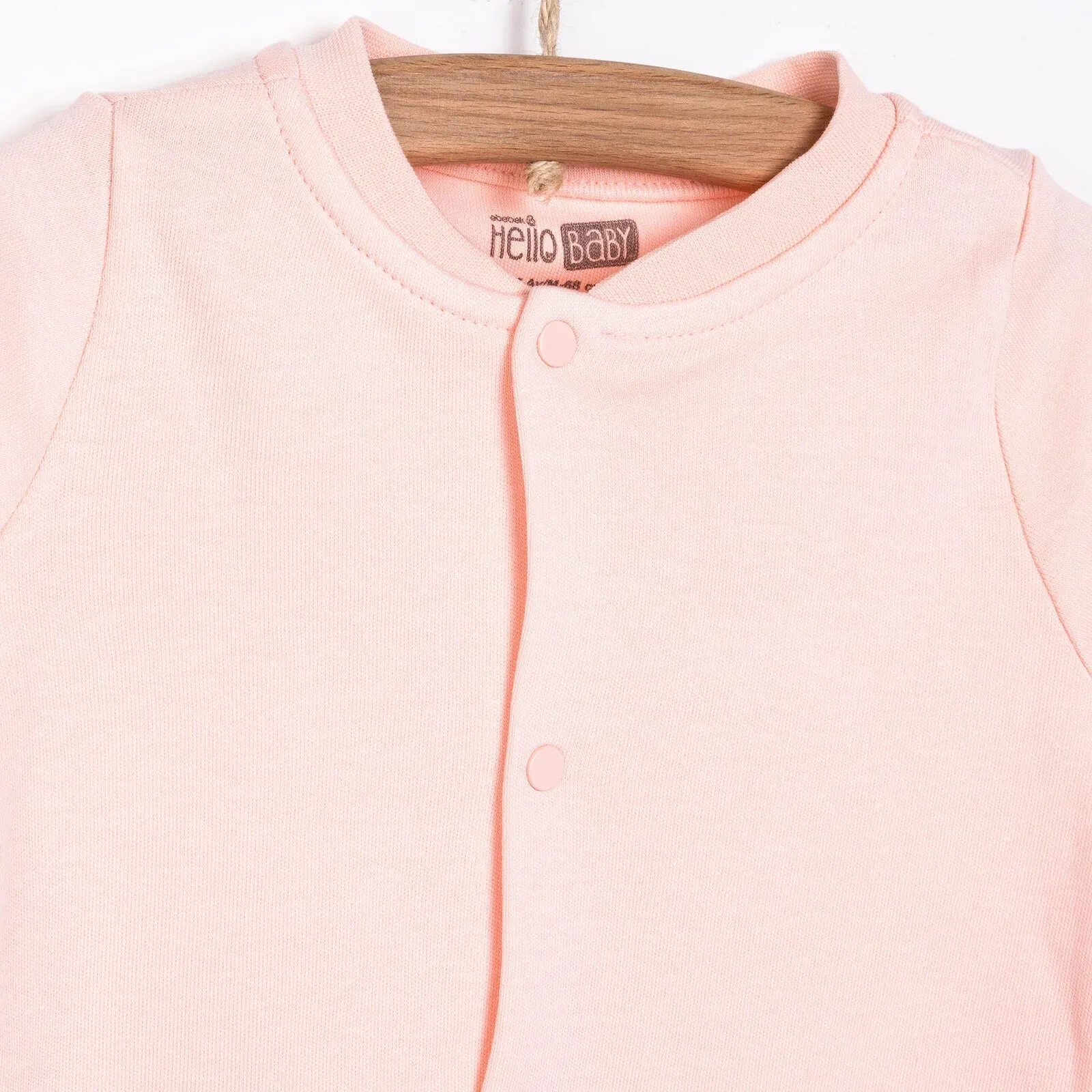 HelloBaby Basic Rib Cardigan - Light Pink