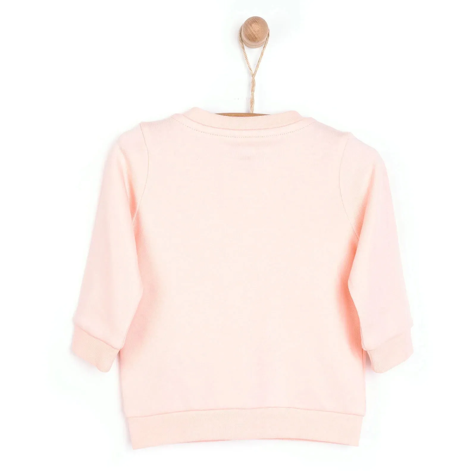 HelloBaby Basic Rib Cardigan - Light Pink