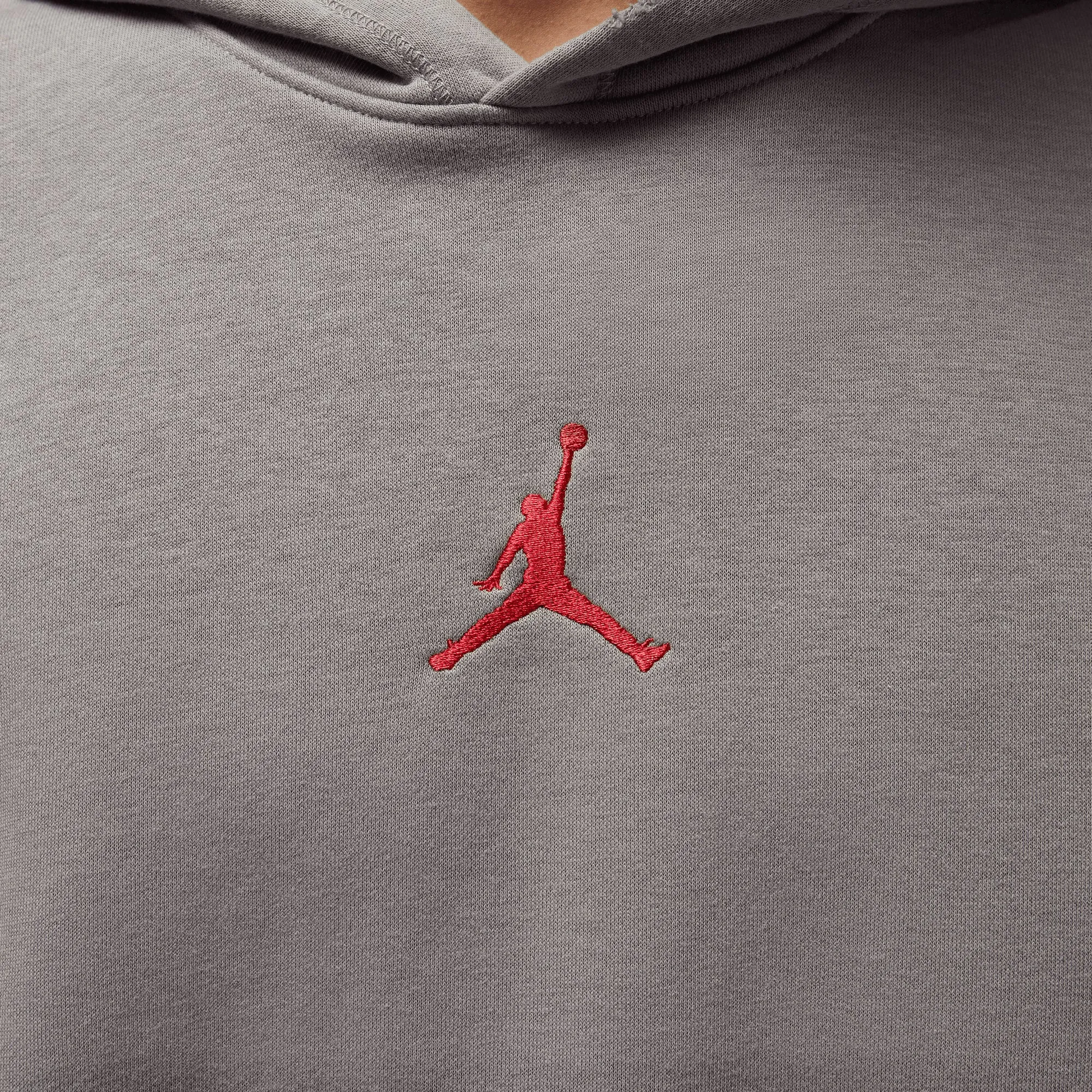 JORDAN | BROOKLYN FLEECE PULLOVER HOODIE { FLAT PEWTER/GYM RED