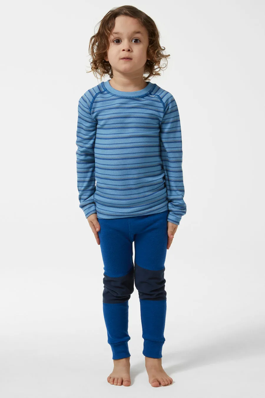 Kids Baselayer Helly Hansen Lifa Merino Set Blue Fog