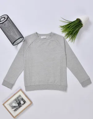 Kid's Terry Fleece  Sweat Shirt - Grey