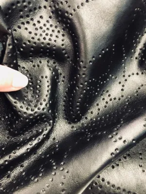 Lambskin Embossed Lambskin Leather - Nail head In