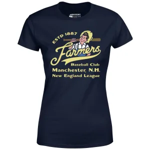 Manchester Farmers - New Hampshire - Vintage Defunct Baseball Teams - Women's T-Shirt