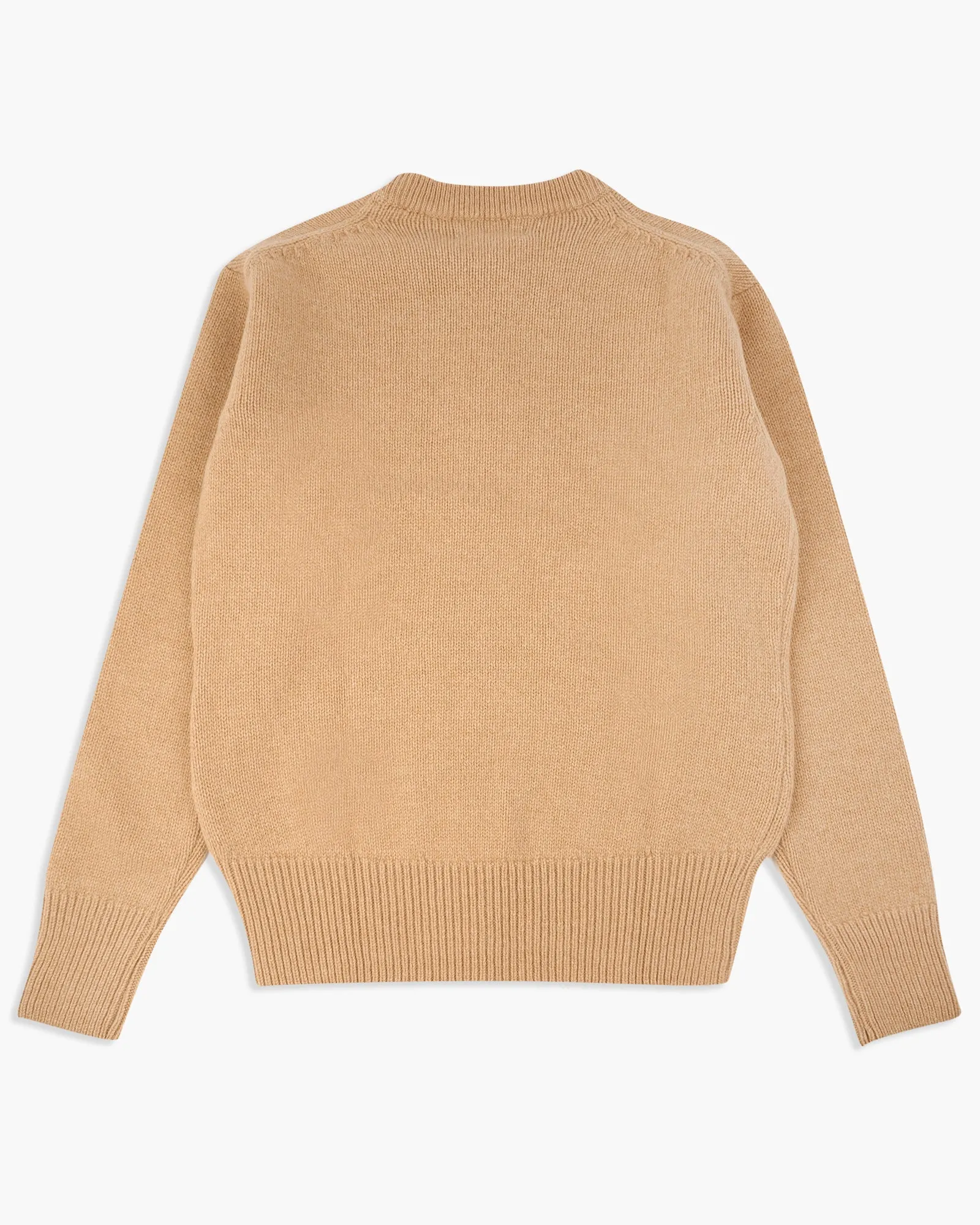 Merz B Schwanen Good Basics LOCC01 Merino Wool & Cashmere Relaxed Pullover - Toffee