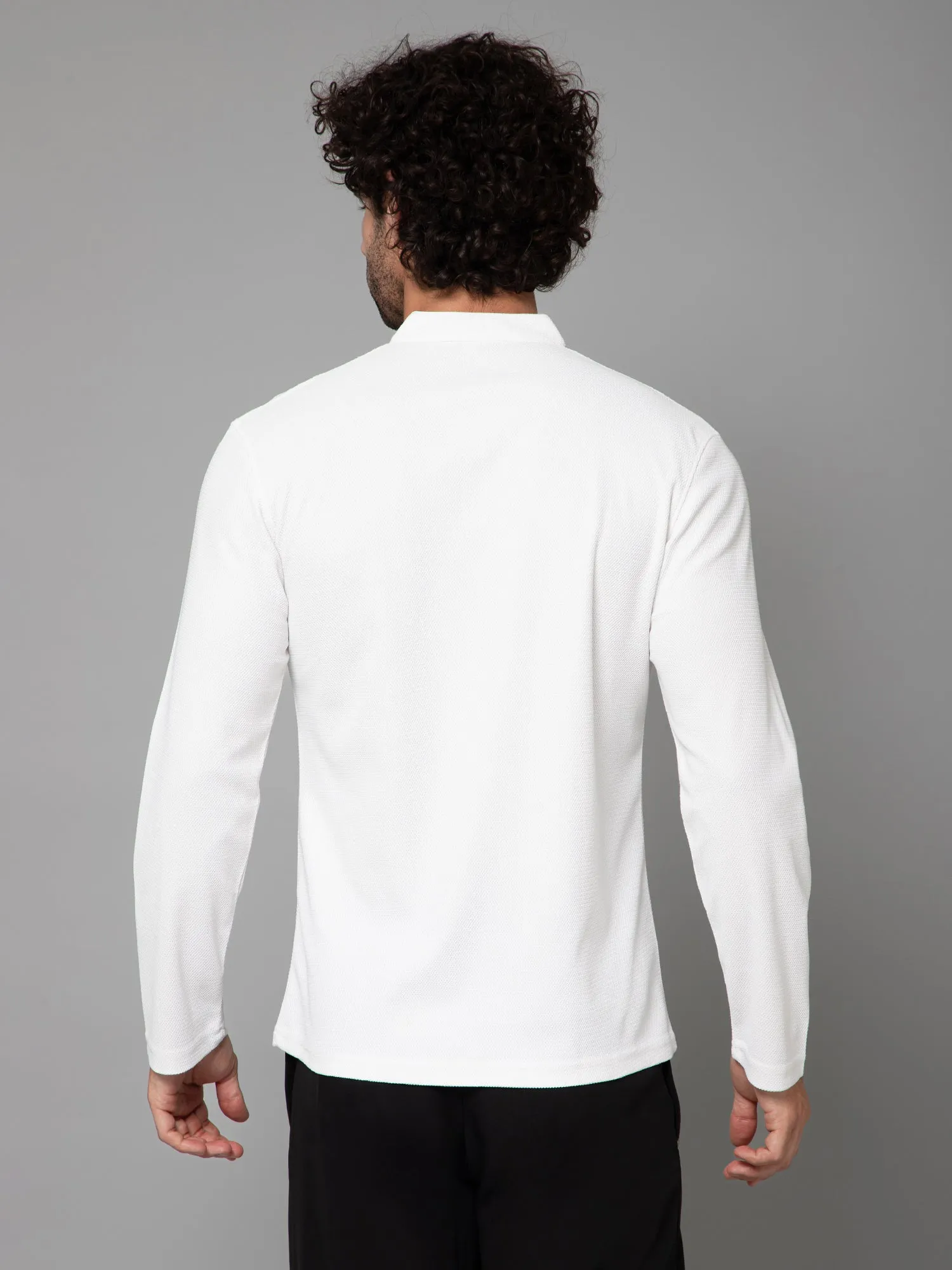 MINIMAL BUZZ THE HENLEY T-SHIRT-WHITE