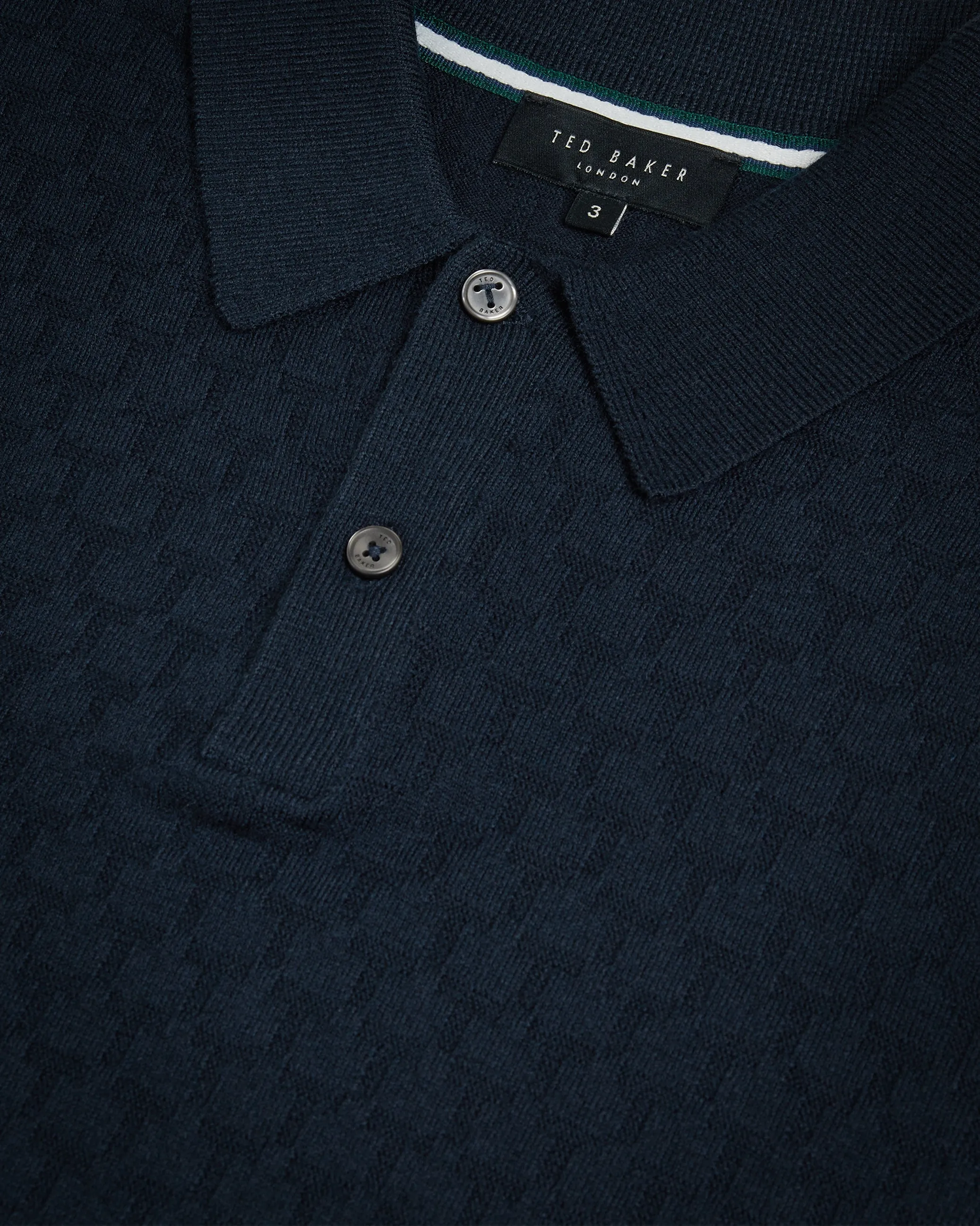 Morar Ls T Stitch Knitted Polo Navy