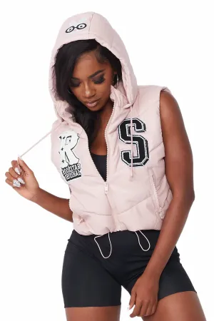 Noshay Pink Puffer Vest