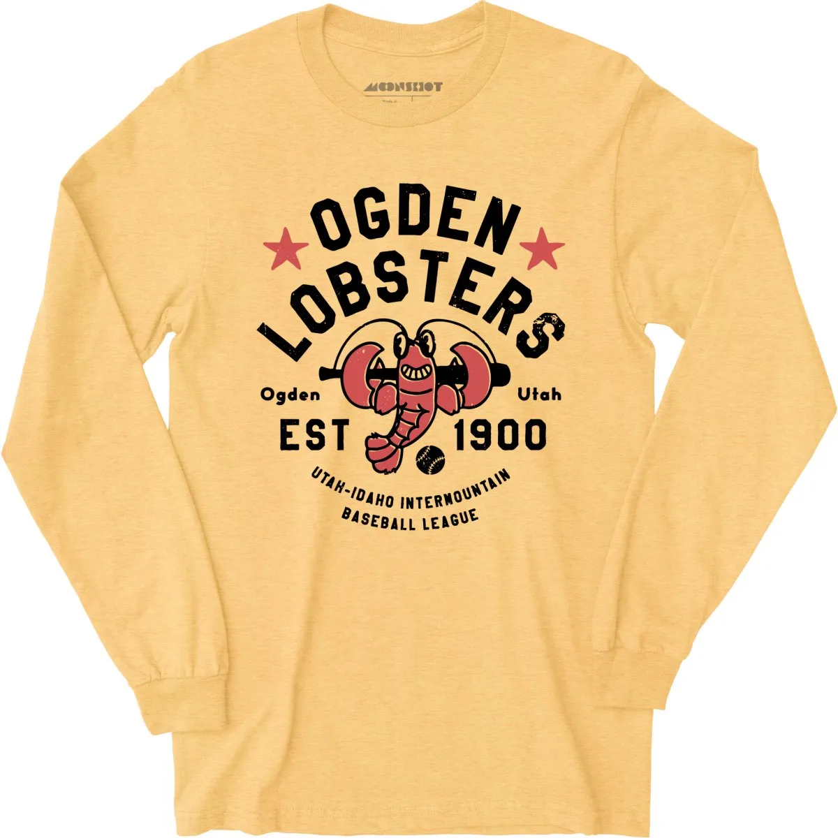 Ogden Lobsters - Utah - Vintage Defunct Baseball Teams - Long Sleeve T-Shirt