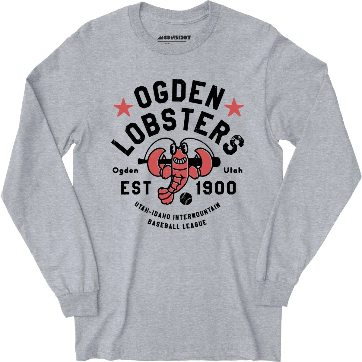 Ogden Lobsters - Utah - Vintage Defunct Baseball Teams - Long Sleeve T-Shirt