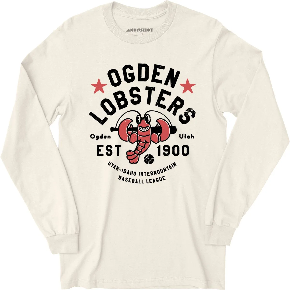 Ogden Lobsters - Utah - Vintage Defunct Baseball Teams - Long Sleeve T-Shirt