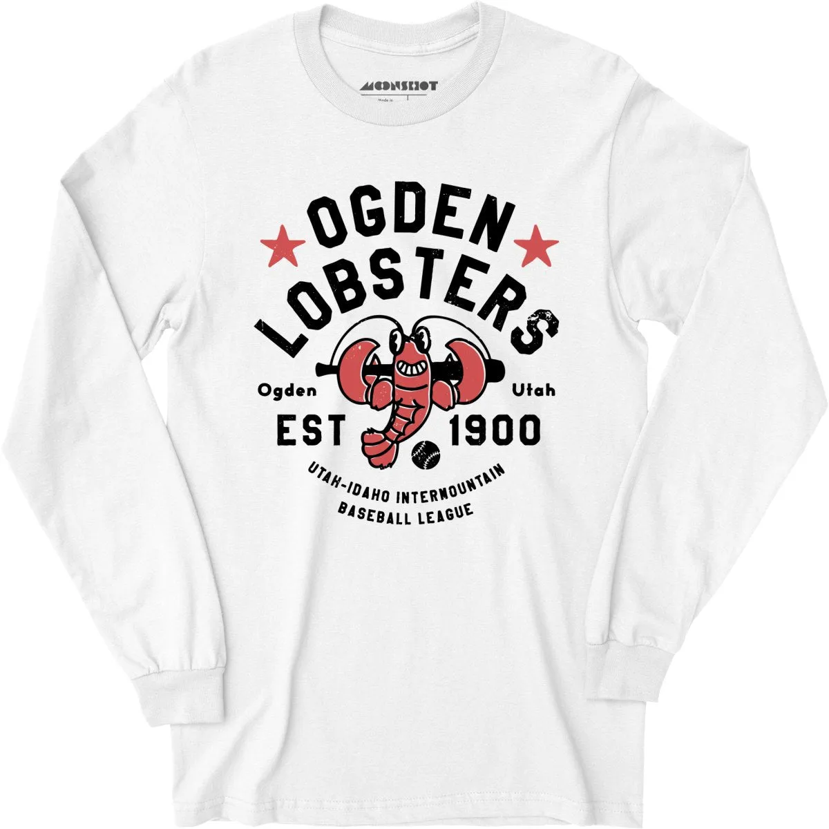 Ogden Lobsters - Utah - Vintage Defunct Baseball Teams - Long Sleeve T-Shirt