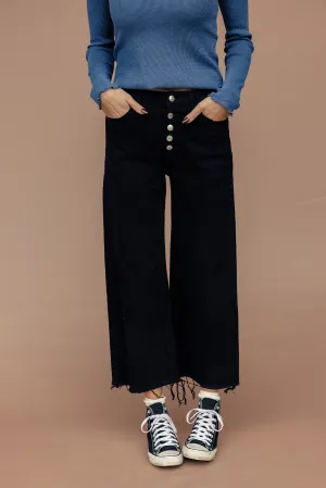 Oscar High Rise Crop Wide Leg Pants