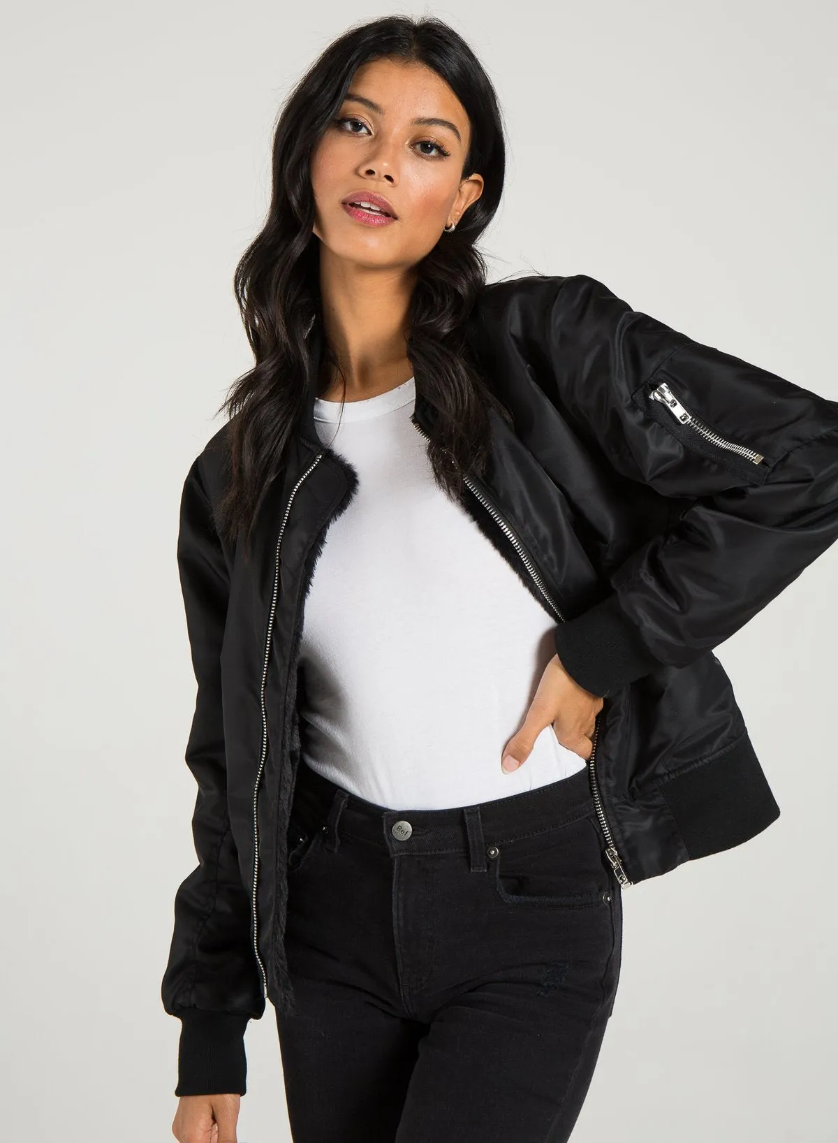 PHILANTHROPY- Giselle-Fur Lined Bomber