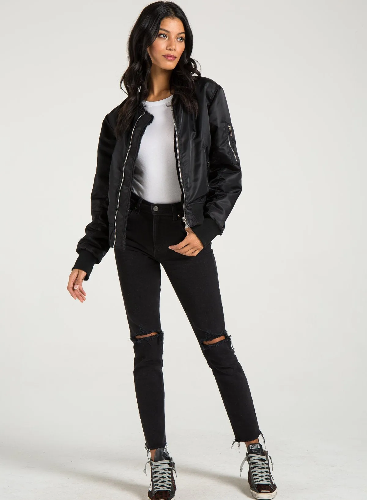 PHILANTHROPY- Giselle-Fur Lined Bomber