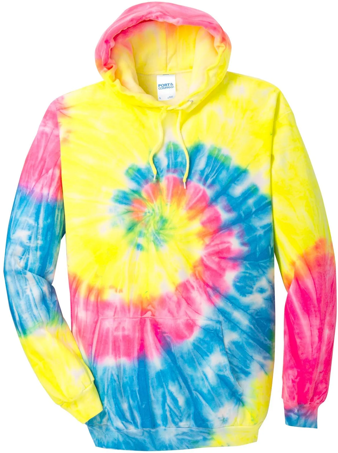 Port & Company Tie-Dye Pullover Hooded Sweatshirt