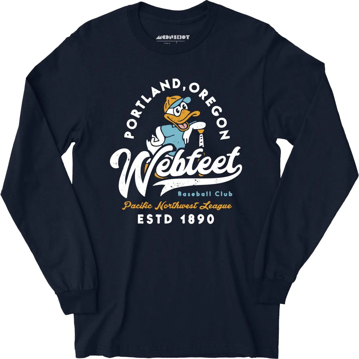 Portland Webfeet - Oregon - Vintage Defunct Baseball Teams - Long Sleeve T-Shirt