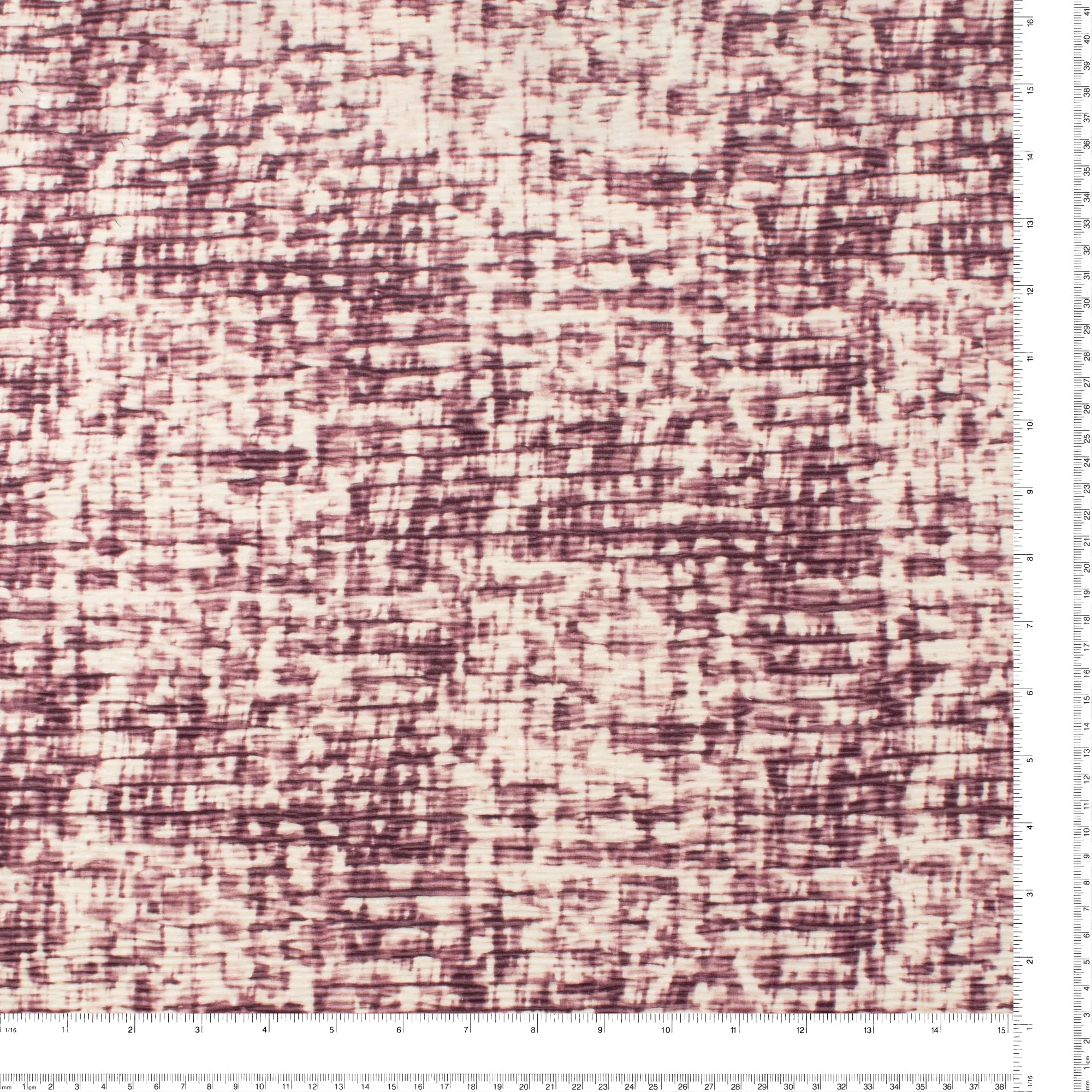 Printed Crinkled Velvet - LOUNGING - 002 - Eggplant