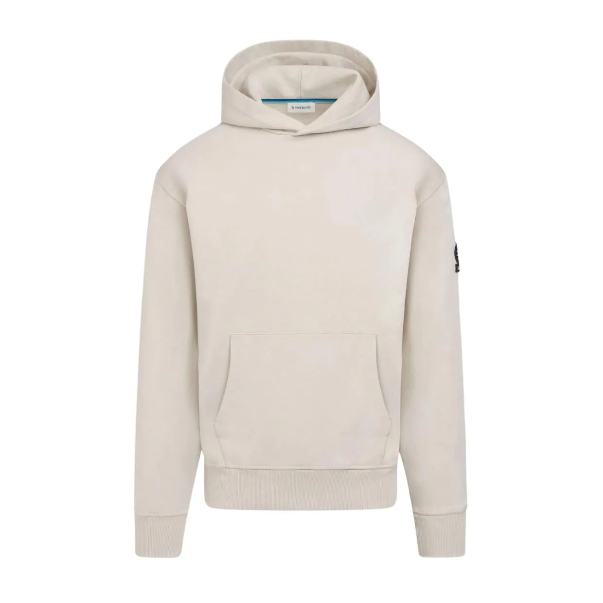 Sandbanks Badge Logo Stone Hoodie