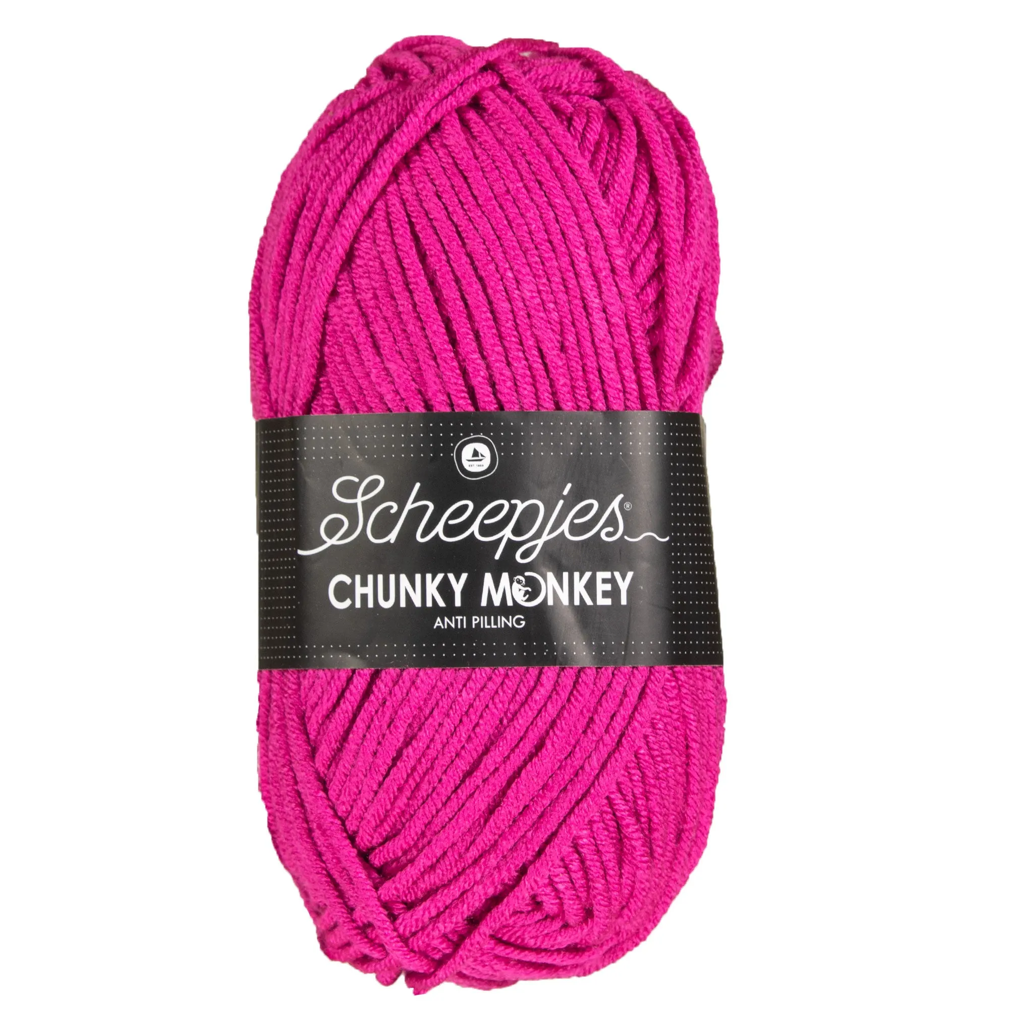 Scheepjes Chunky Monkey Yarn - 1827 Deep Fuchsia