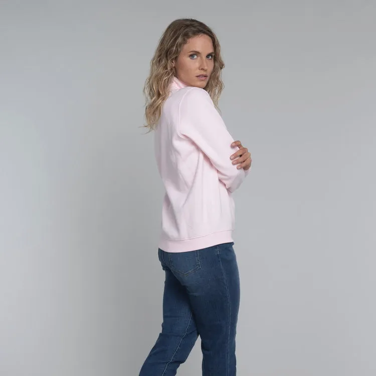 Schoffel Ladies Sennen Cove 1/4 Zip Sweater - Blush