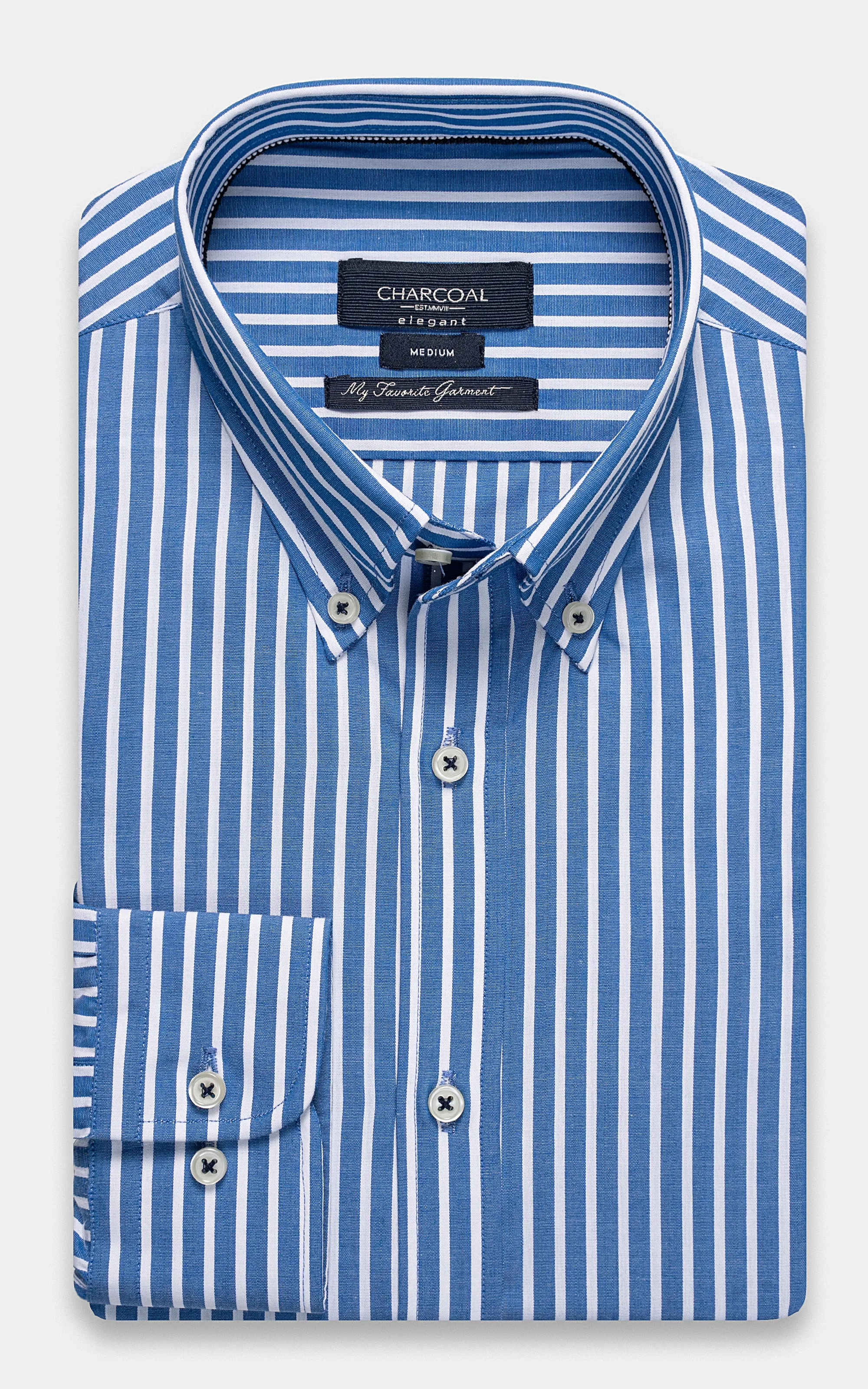 SEMI FORMAL SHIRT BLUE STRIPER