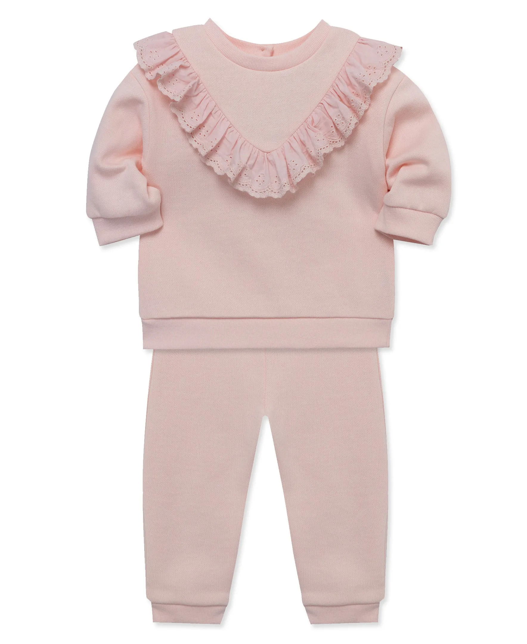 Soft Pink Sweatshirt Set (2T-4T)