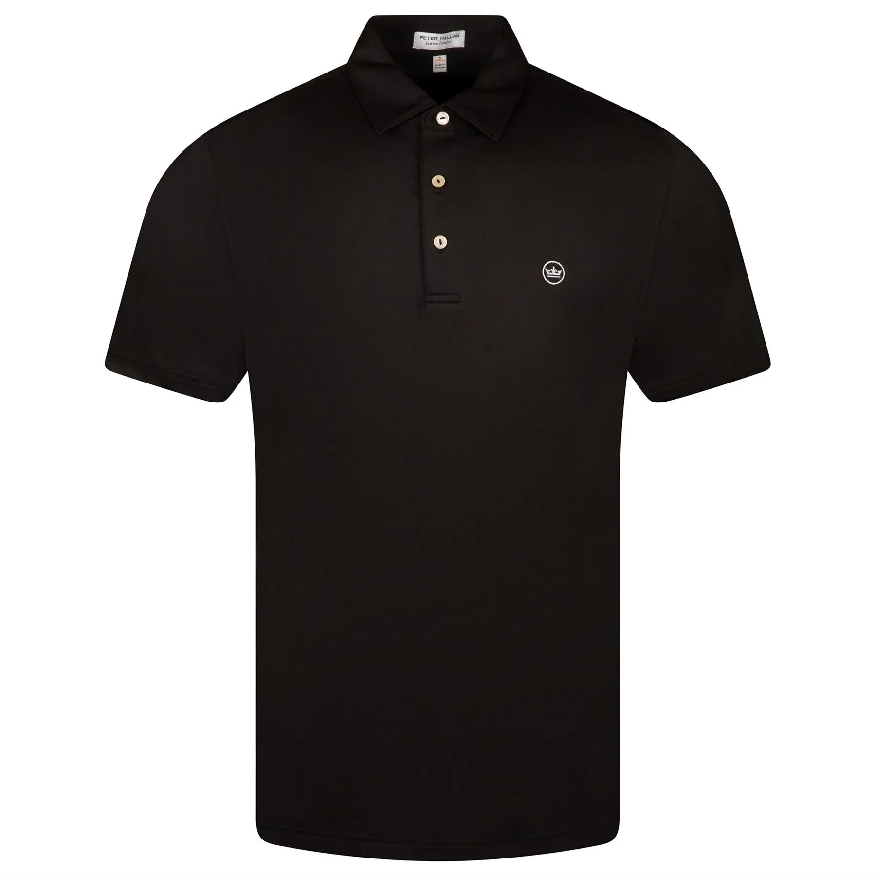 Solid Performance Jersey Polo Black - 2025