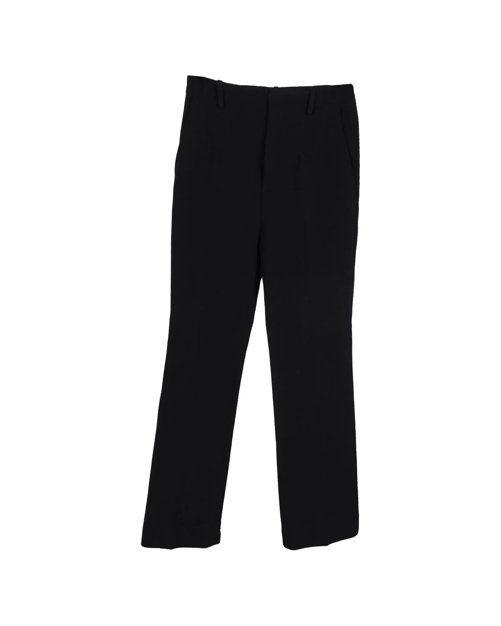 Straight-Leg Wool Trousers for Versatile Elegance