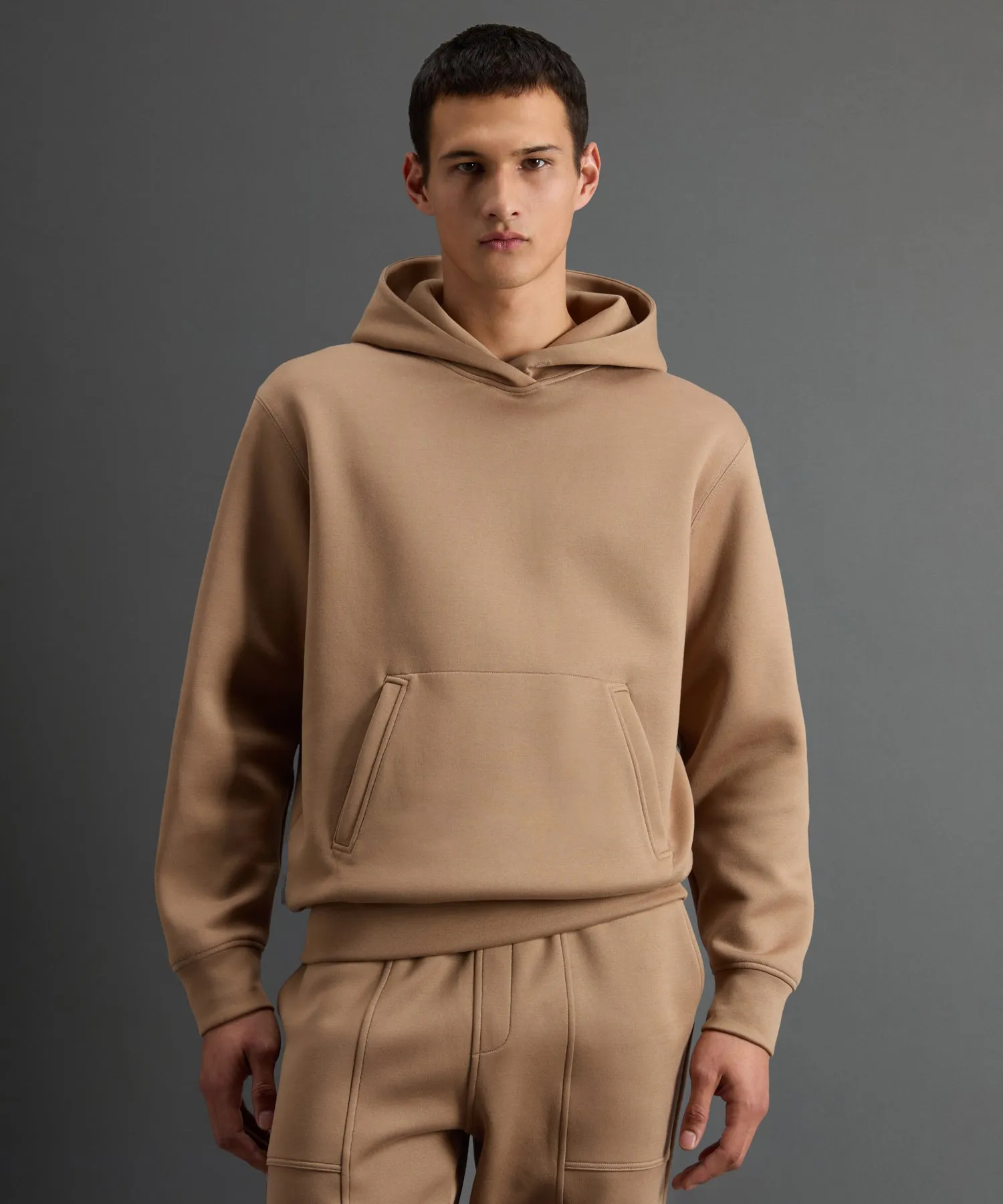 Todd Snyder X Woolrich Luxe Tech Hoodie in Camel