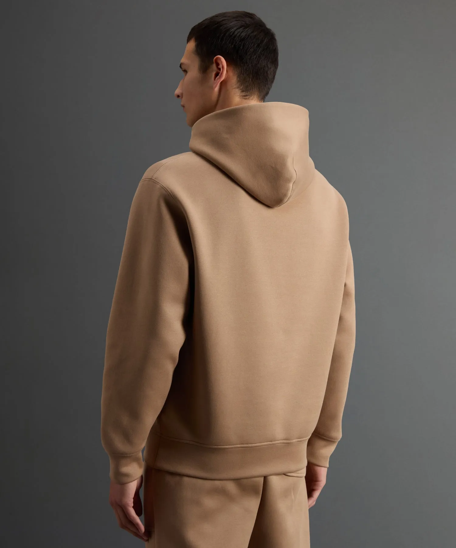 Todd Snyder X Woolrich Luxe Tech Hoodie in Camel