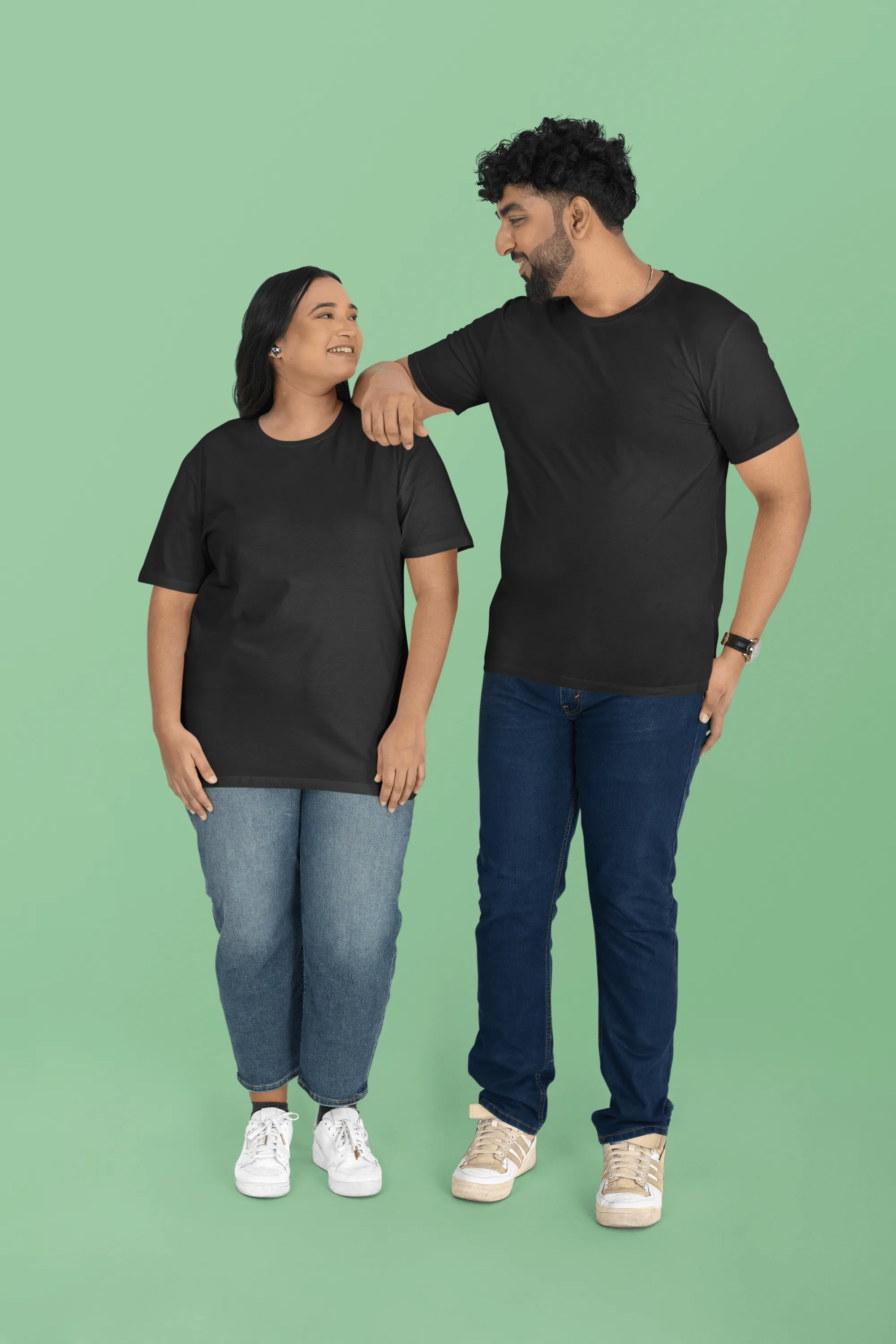 Unisex Plus Size T-Shirt - Ultra-Soft Cotton, Bio-Washed (White)