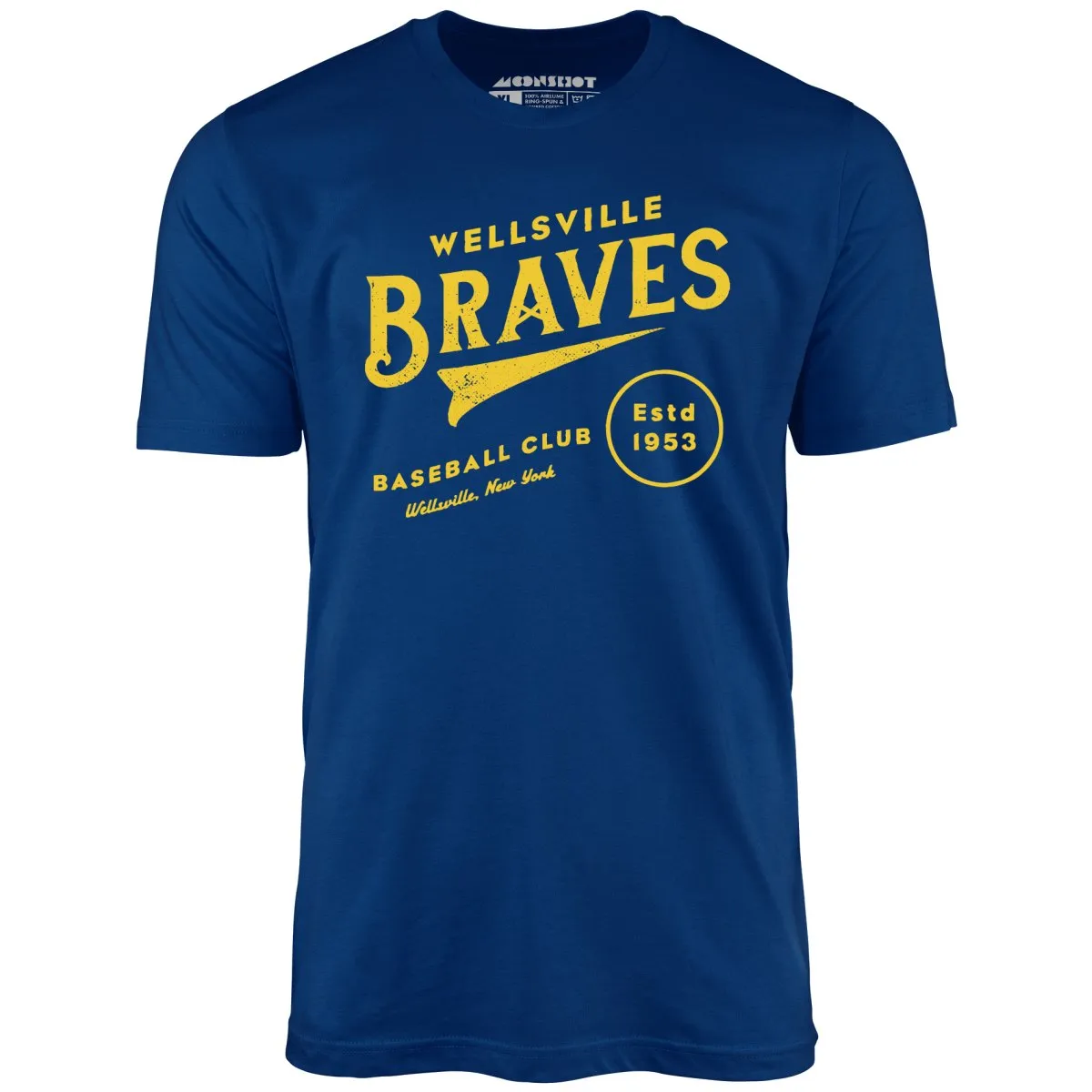 Wellsville Braves - New York - Vintage Defunct Baseball Teams - Unisex T-Shirt