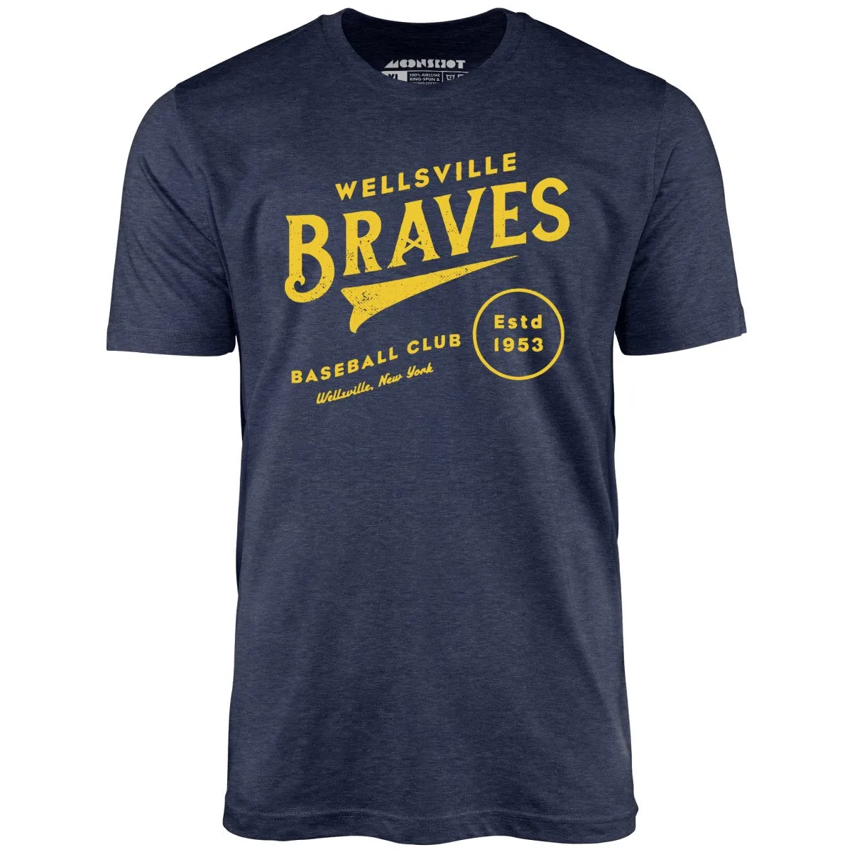 Wellsville Braves - New York - Vintage Defunct Baseball Teams - Unisex T-Shirt